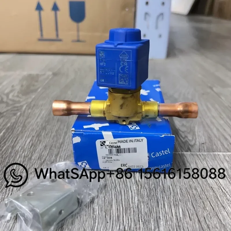 Original Castel Castor Refrigeration Solenoid Valve for Air Conditioner and Cold Storage Models 1068/3A6 and 1068/4A6