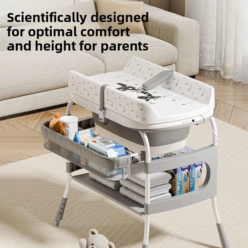 رعاية الطفل حفاضات الجدول حفاضات الوليد تغيير حمام السرير تدليك المحمول اللمس متعددة الوظائف اثنين في واحد محطة رعاية الرضع