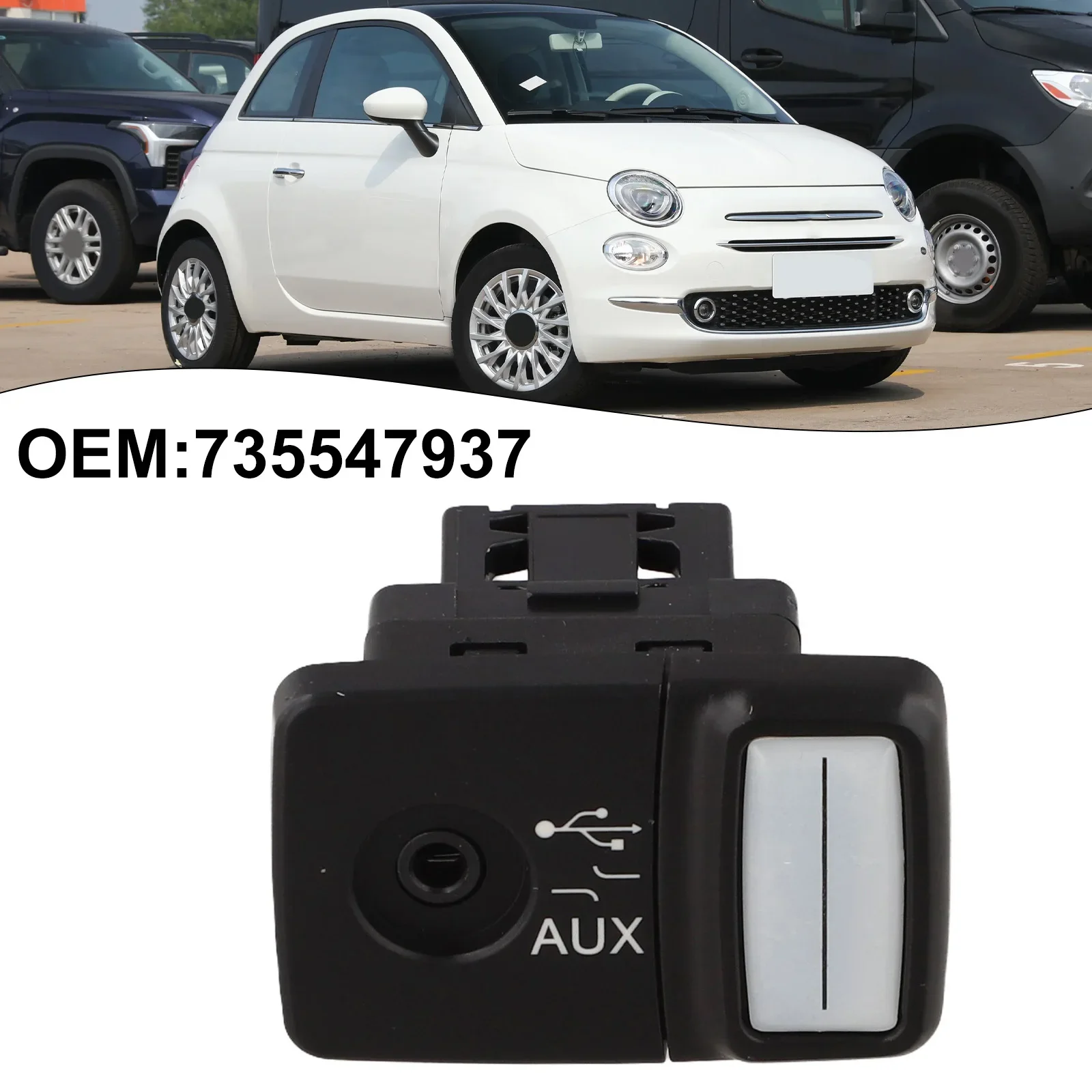 USB For Media Player Auxiliary Port For Fiat Vehicles Including For 500 For 500C For Panda For Punto Grande India FL