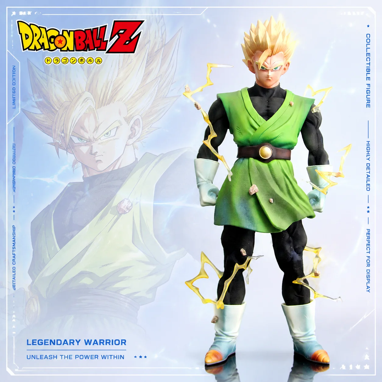 Dragon Ball Z Anime Super Saiyan Gohan Actionfigur PVC-Modell Statue Desktop-Dekoration für Sammler