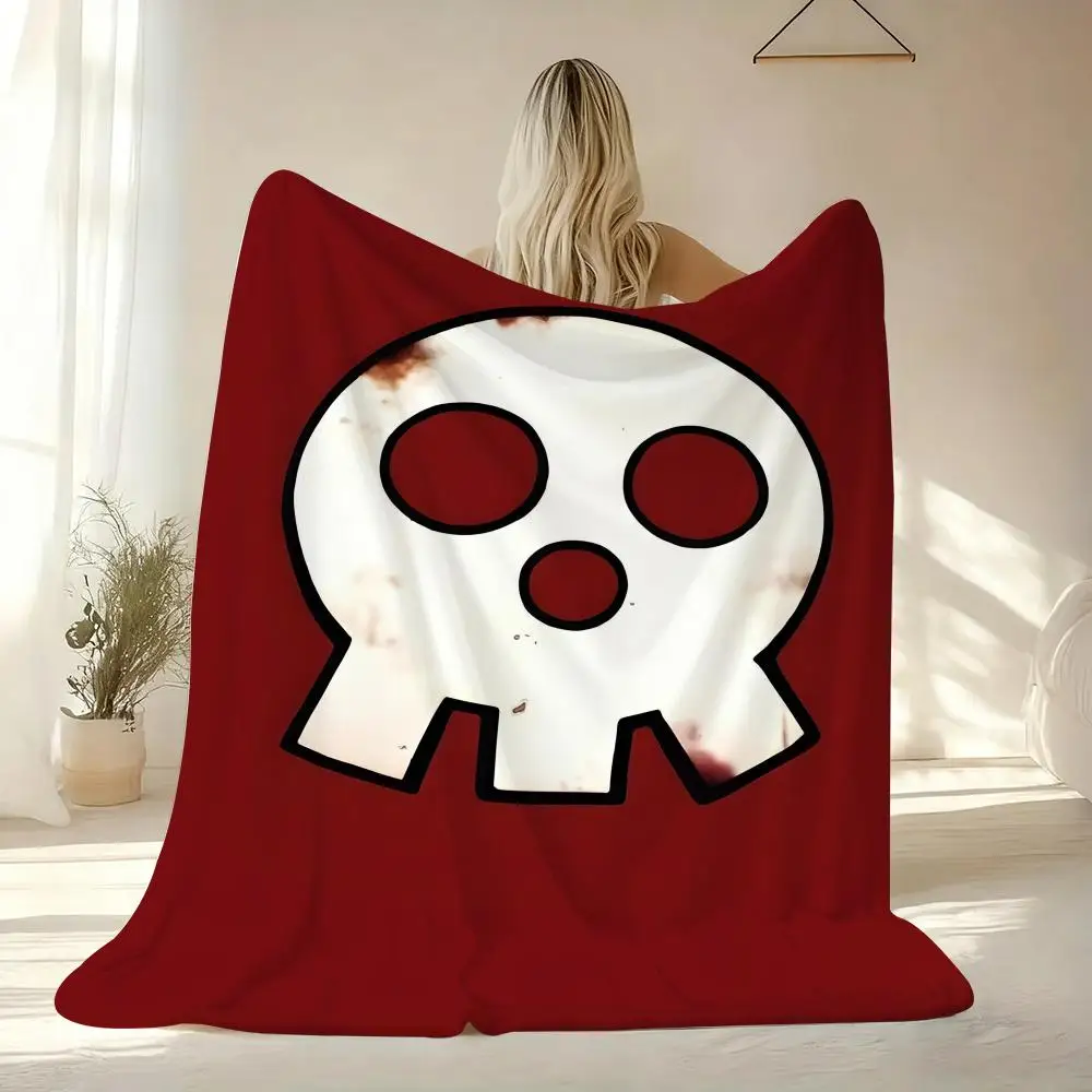 Fire F-Force Anime Throw Soft Flannel Throw Blanket Lightweight Cooling Summer AC Nap Blanket for Sofa Bed Couch Travel