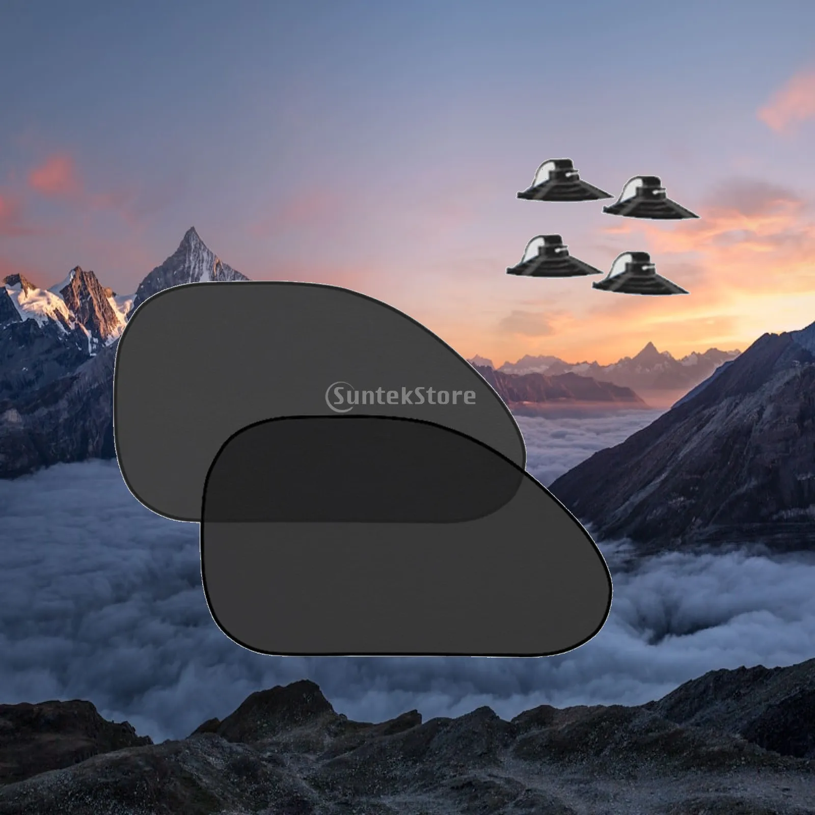 Car Window Sunshade Cover Breathable Car Avoid Sun Exposure Professional with Suction Cups Foldable