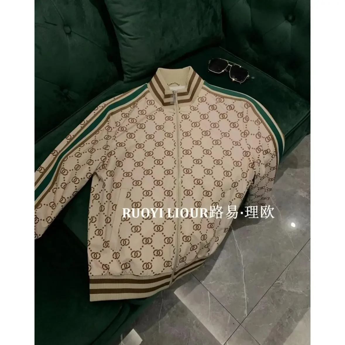 

Spring and Autumn Men's Casual Jacket Jacket Printed Trendy Fashion Men's Jacket