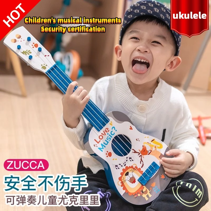 Ukulele Musical Guitar Instrument Preschoolers Learning Educational Early Children String Acousticukulele festival Kid gift Toy