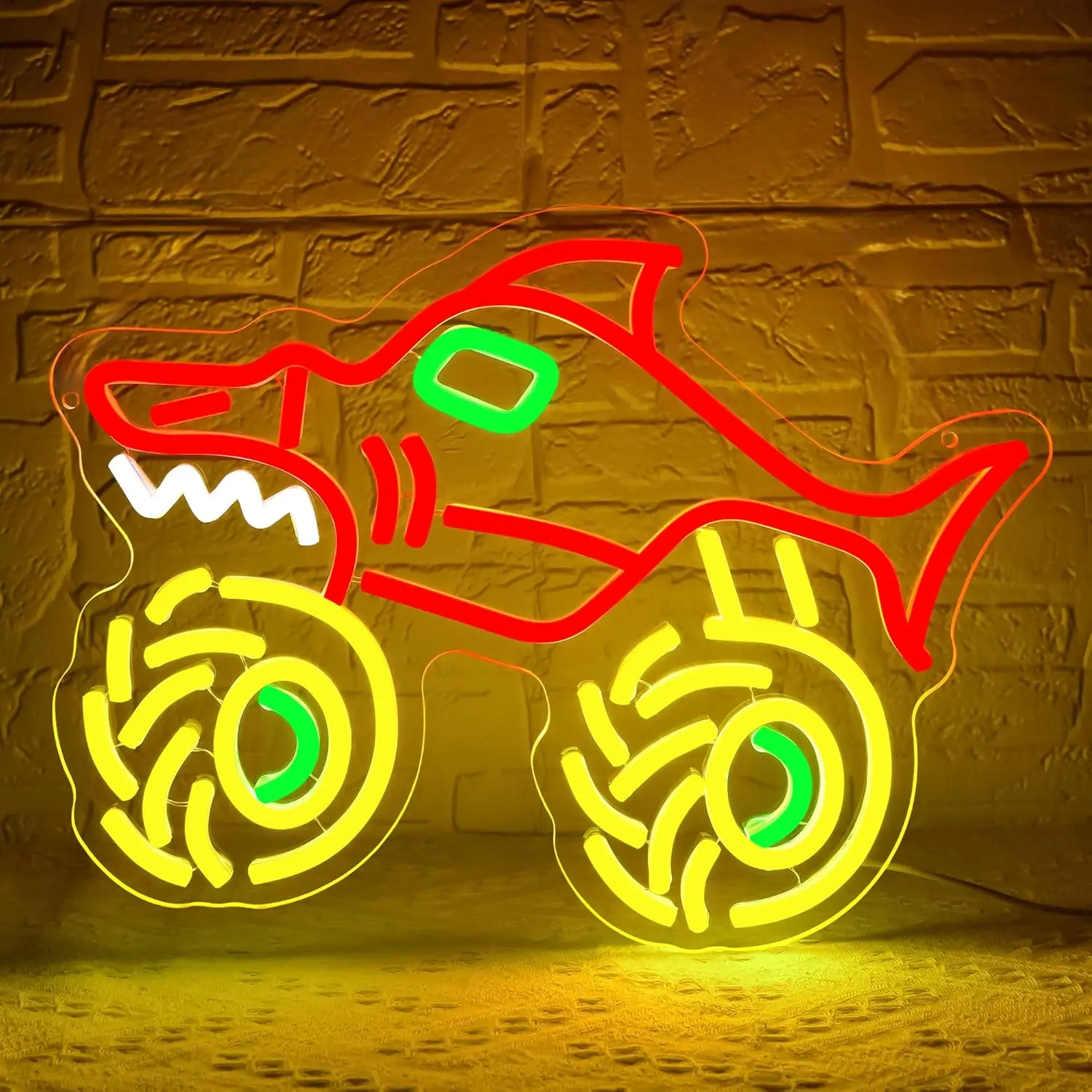 

Неоновая вывеска «Монстр-трак», ночник, USB LED неоновая лампа для гаража, ремонтных мастерских, игровой комнаты, спальни, декоративный настенный светильник, подарок