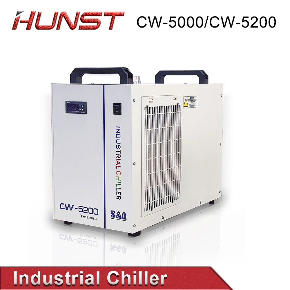 Hunst S&A CW5000 CW5200 CW5202 Industry Water Chiller for CO2 Laser Engraving Cutting Machine Cooling 80w ~ 150W Laser Tube