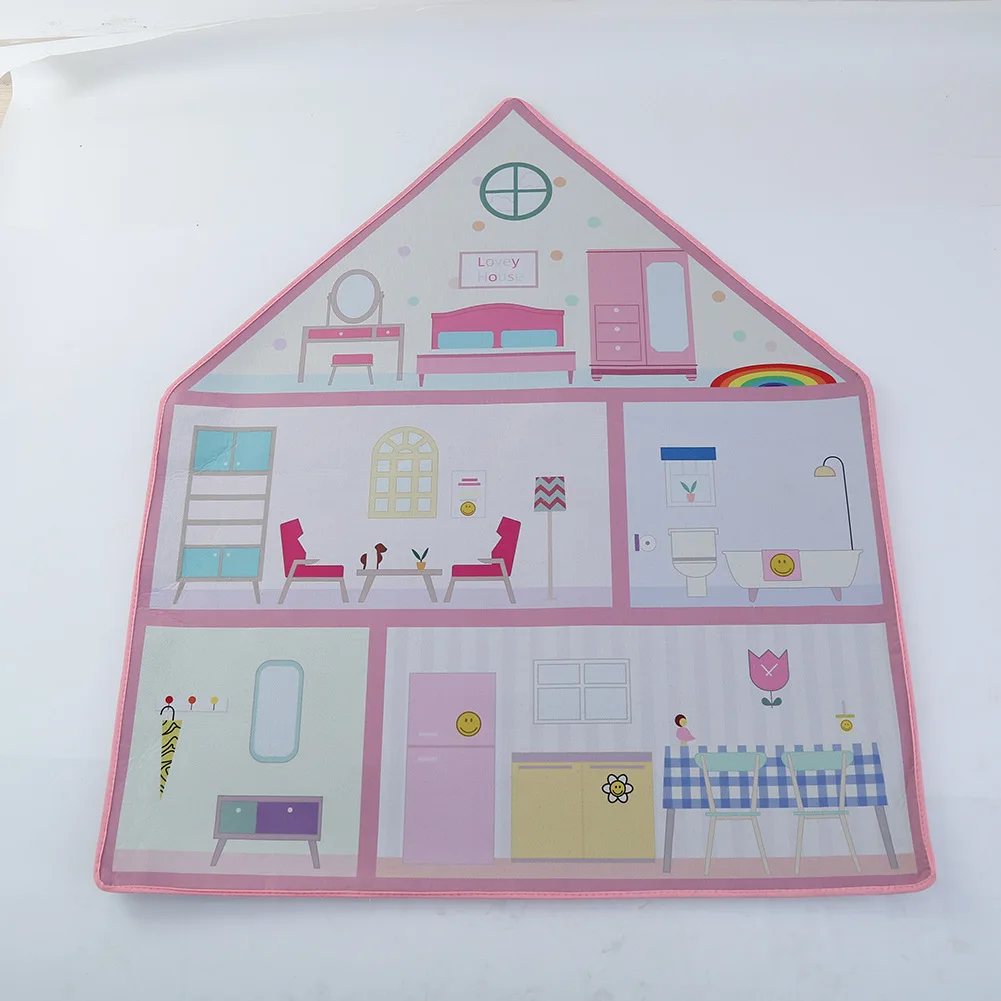 

Nordic Style Small House Thick Non-Slip Carpet Soft Bedside Rug Living Room Bedroom Floor Blanket Home Decor