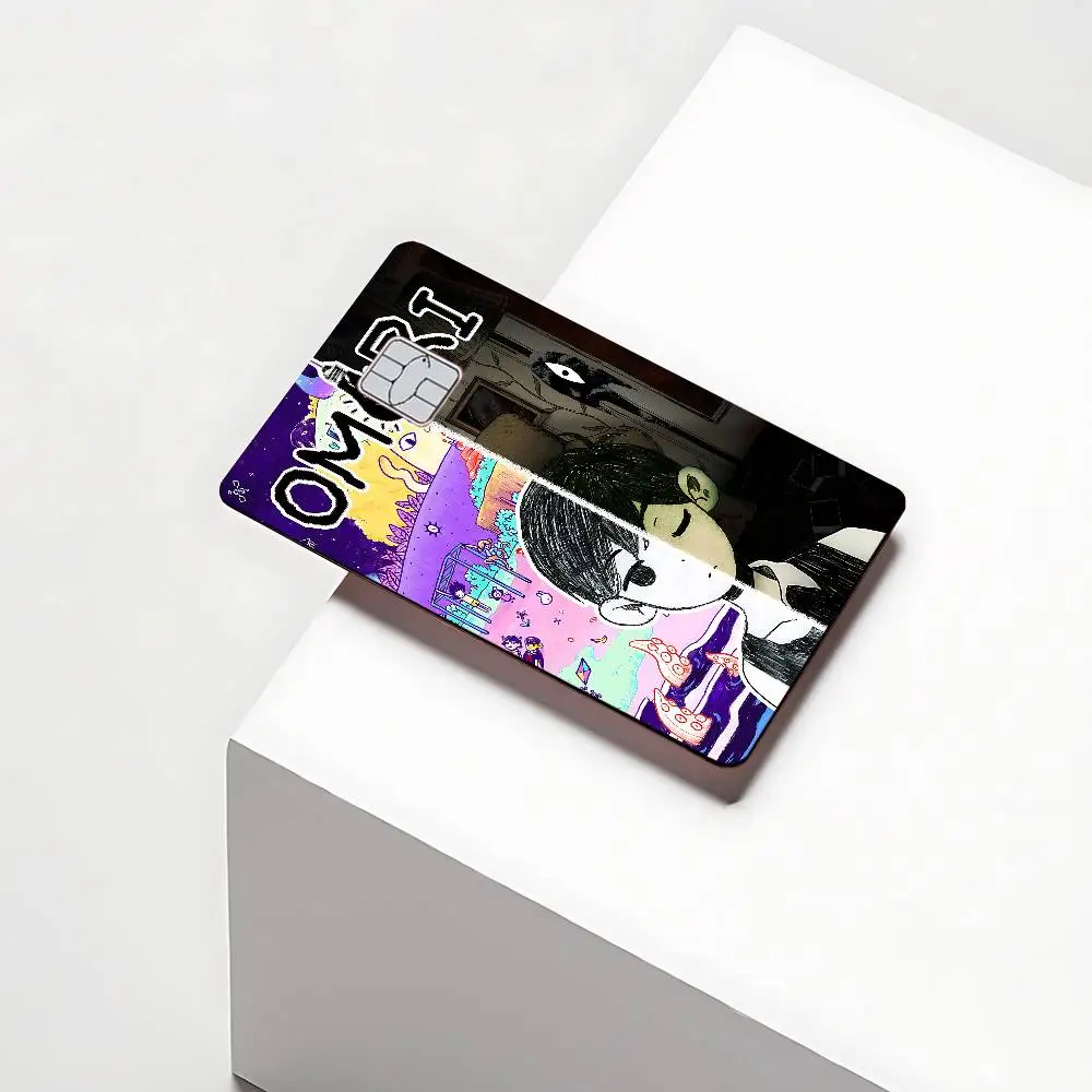 الكلاسيكية الساخنة الرعب لعبة فيديو Omori الأزياء ماتي الذهب الفضة الأسود ماتي فيلم الجلد ملصق الشريط لبطاقة الخصم الائتمان البنك