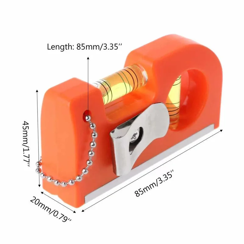 Mini Magnetic Level Bubble Pocket Portable Ruler With Picker High precision Spirit Level for Diy Wall Mount Household Tools