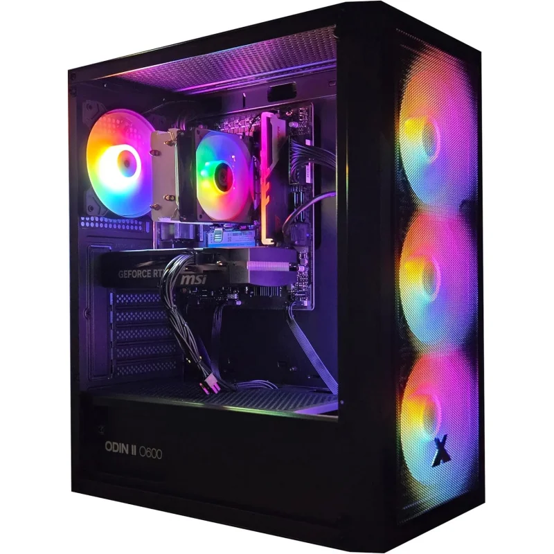 Gaming PC Core i5 14400F | RTX 3050 | DDR4 H610M Motherboard | 16GB DDR4 | 1000GB M.2 SSD | 500W Power | Windows 11 Pro | Gamin