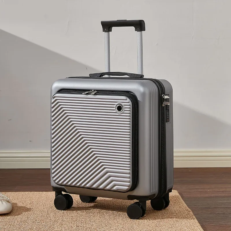 Fashion 18 Inch Boarding Box Travel Suitcase Small Trolley Case Candy Color Rolling Luggage Large Capacity Trunk High-quality