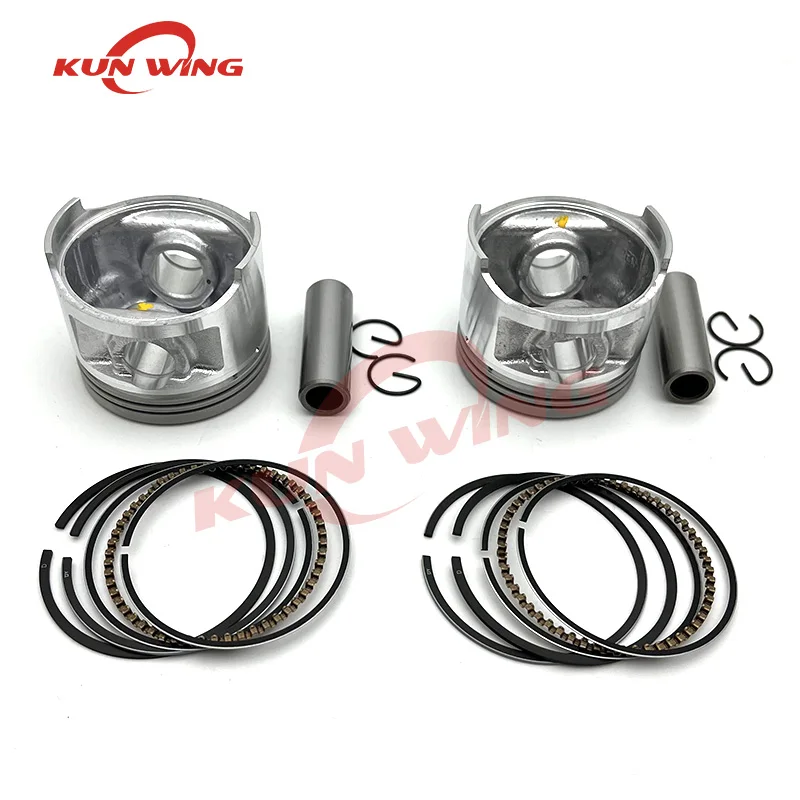 2 Sets 49mm XV250 Piston Ring Kit for Yamaha Virago XV250 V Star 250 Route 66 Motorcycle Engine Parts