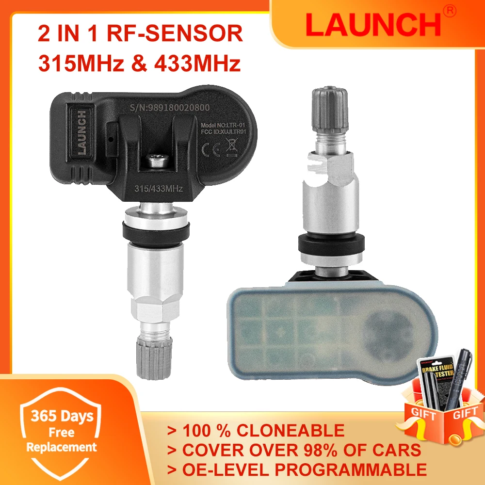 LAUNCH X431 2 in 1 RF-SENSOR 315MHz & 433MHz TPMS Sensor Tire Repair Tools Scanner Tire Pressure Sensors Tester Programming