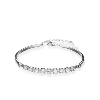 925 silver bracelet 0.9 carat moissanite diamond women cute romantic anniversary gift fine jewelry