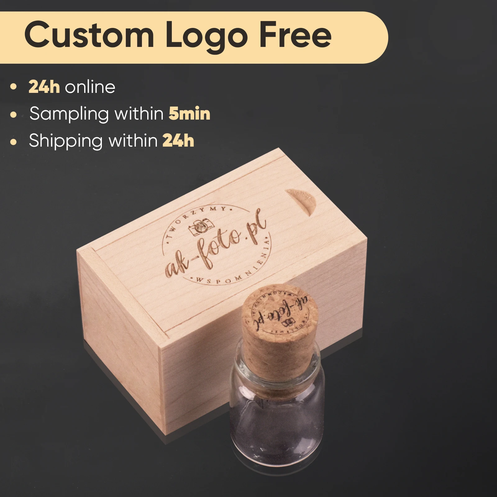 30pcs New Arrival Messenger Bottle Usb 2.0 Memory Stick Glass Drift Bottle Usb Flash Drives Wooden Cork Pendrive 16GB 32GB 64GB