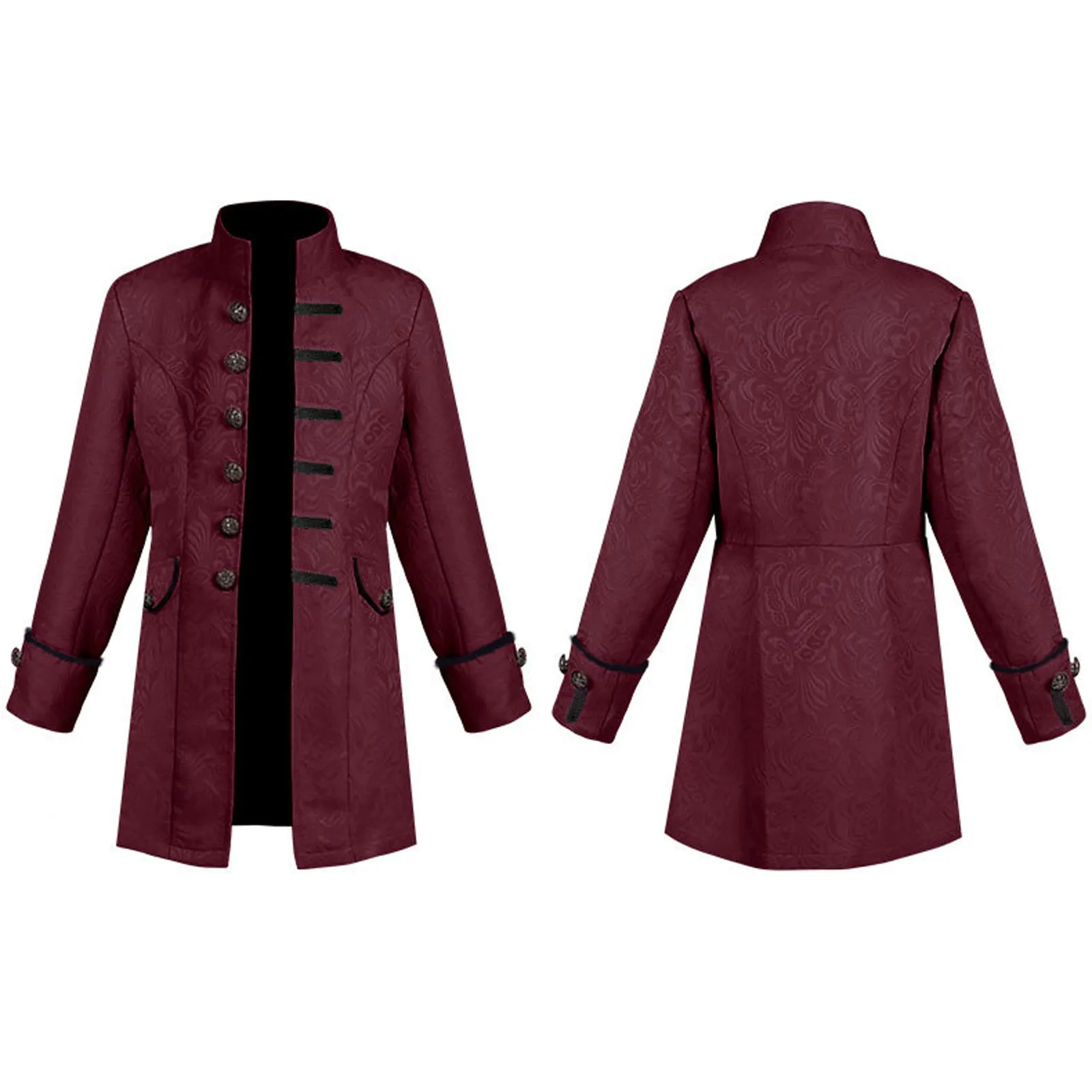 Children Boy's Vintage Tuxedo Long SleeveTailcoat Fashion Gothic Style Swallow Tail Coat Carnival Party Performance Fancy Outfit