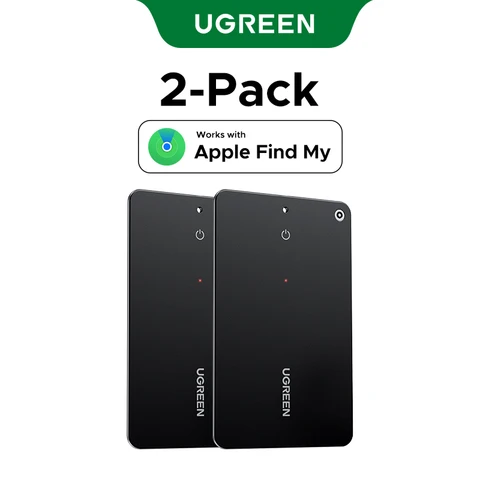 UGREEN Wallet Finder, Smart Tag Bluetooth Tracker Card Локатор предметов для багажных меток Паспорты с приложением Apple Find My (только iOS)
