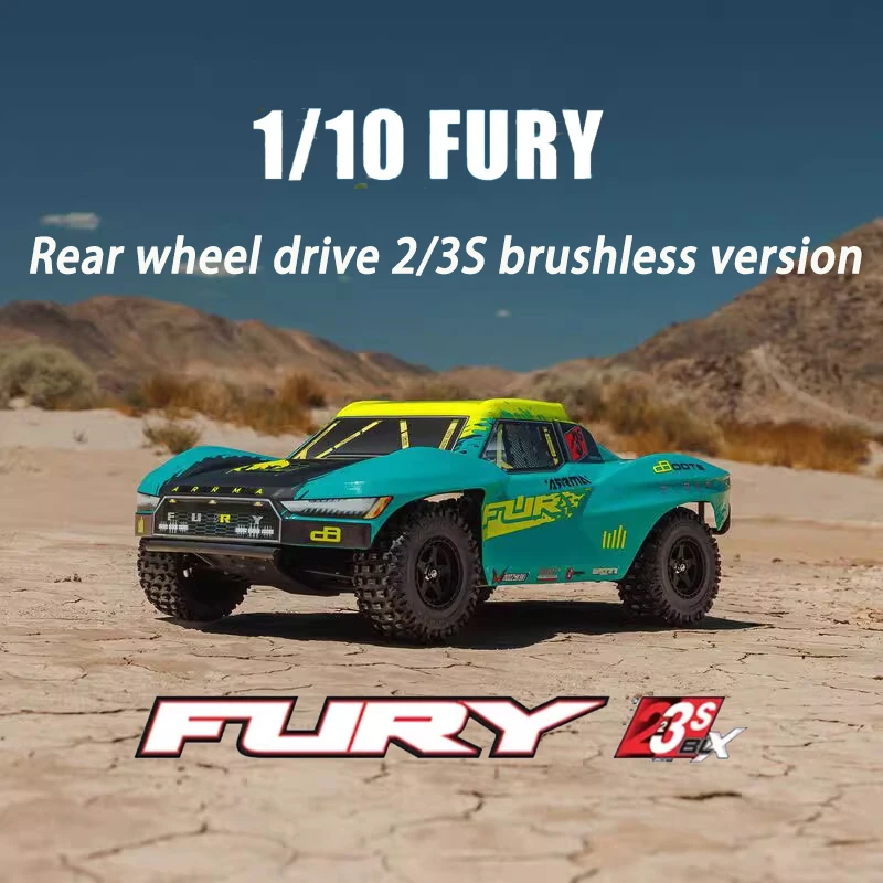 Arrma Fury 1/10 2wd Remote Control Electric Brushless Off-Road Vehicle Short Card Rc Model Car