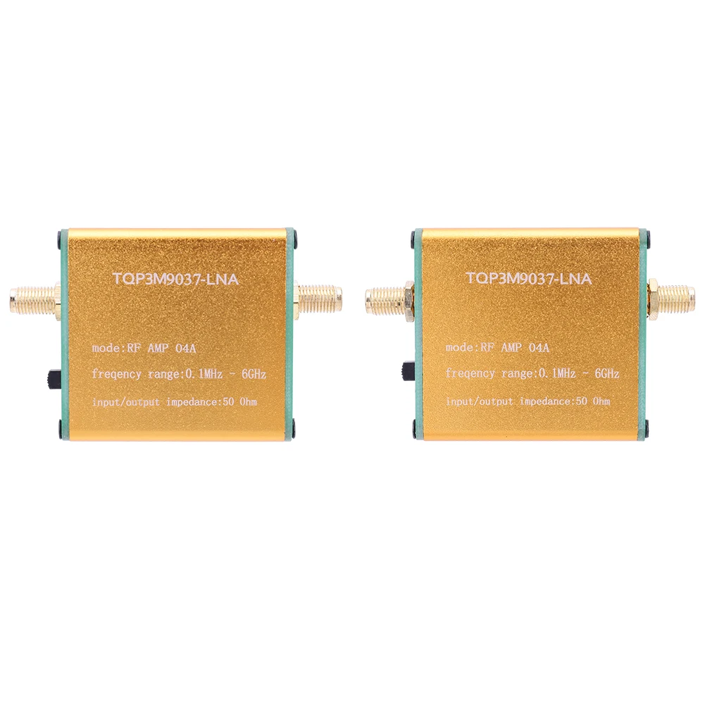 0.1MHz‑6GHz High Gain LNA RF Power Preamplifier 20dB Ultra Low Noise Gain Block Amplifier Professional for Shortwave FM Radio