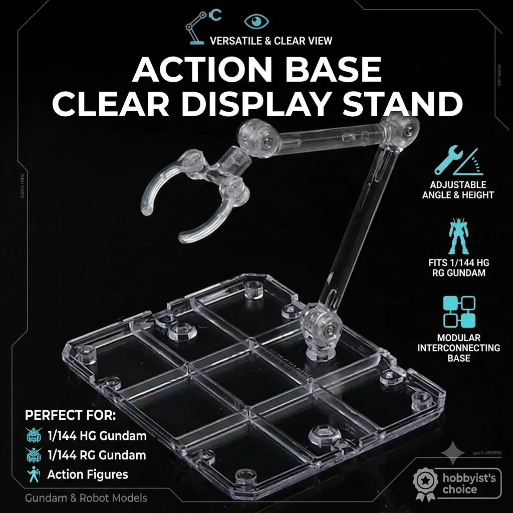 Action Base Clear Display Stand Bracket Holder Support For 1/144 HG RG Gundam Robot Anime Action Figure Model Toy 1 Set