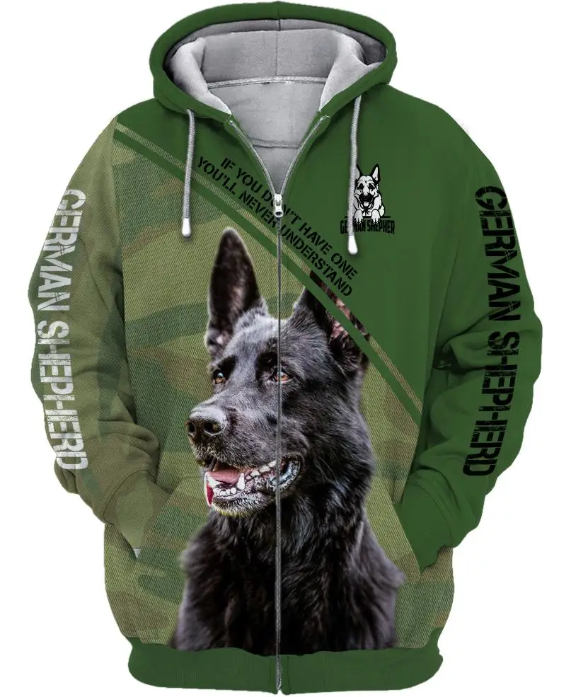 

If You Dont Have One You Will Never Understand German Shepherd D Printed Hoodies Men For Women Zipper Hoodie Street Tracksuit