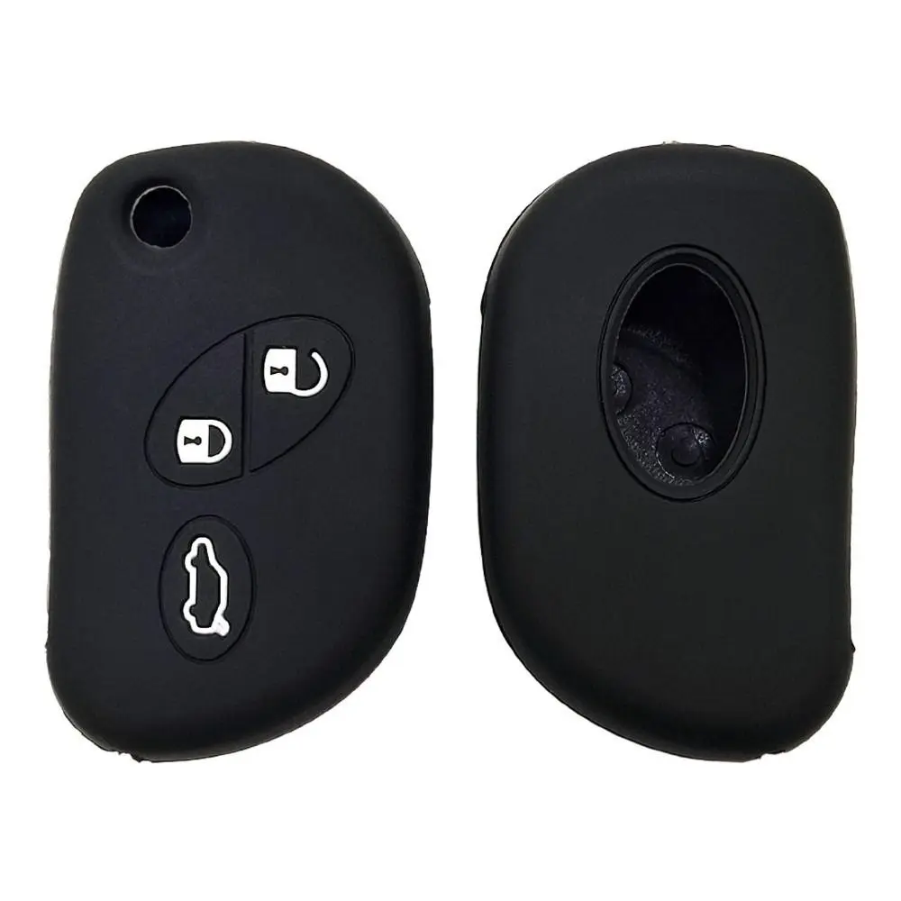 Silicone Car Key Cover 3-Button Design Replacement Shell Remote Key Cover Scratch-resistant for Maserati GT GranCabrio