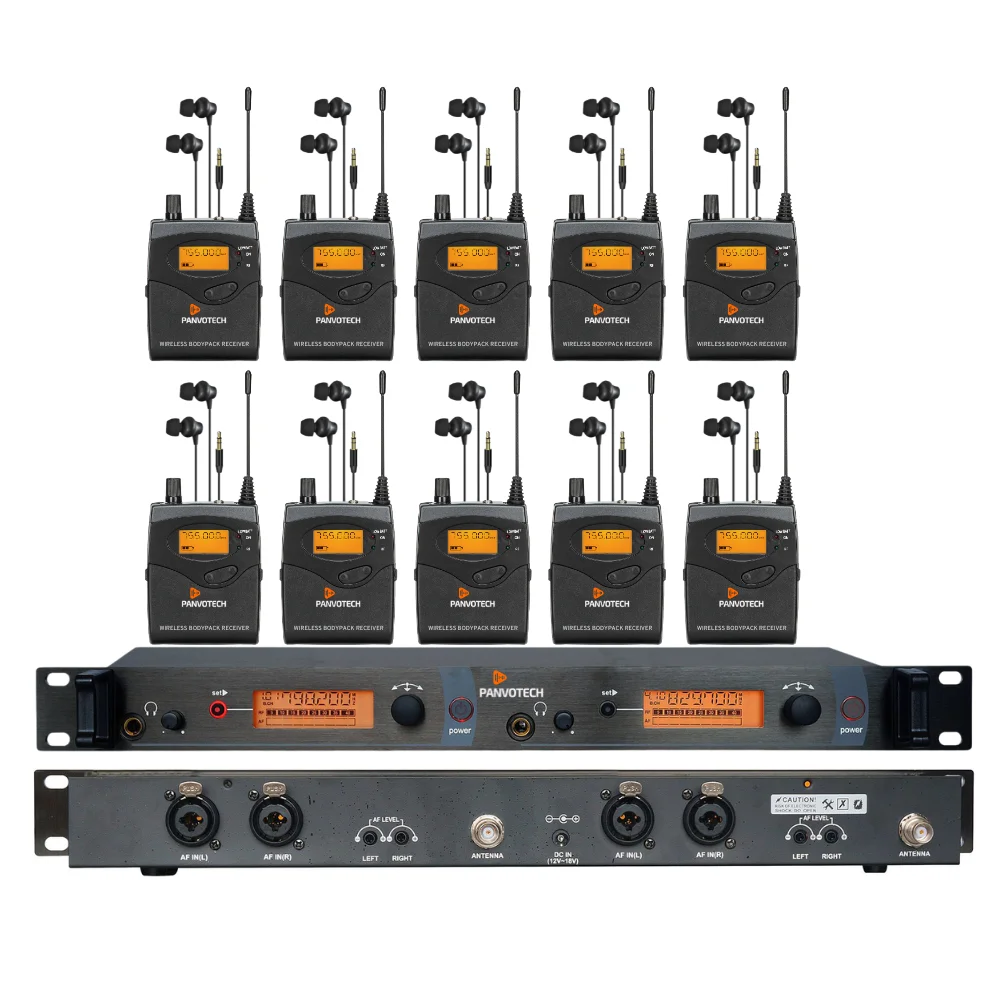 

Panvotech WIEM-320 Stage Performance Professional IEM Uhf Wireless In Ear Monitoring System For Stage
