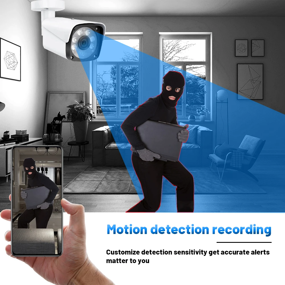 Wesecuu Cctv Home Security System Outdoor Security Camera Ahd Dvr Kit Cctv Systeem Camera Analoge Camera