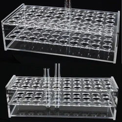 30/40/50 Holes 13/16/19/21/26mm diameter 3 Layers Organic Glass PMMA Laboratory Centrifugal Test Tube Plastic Rack Stand Holder