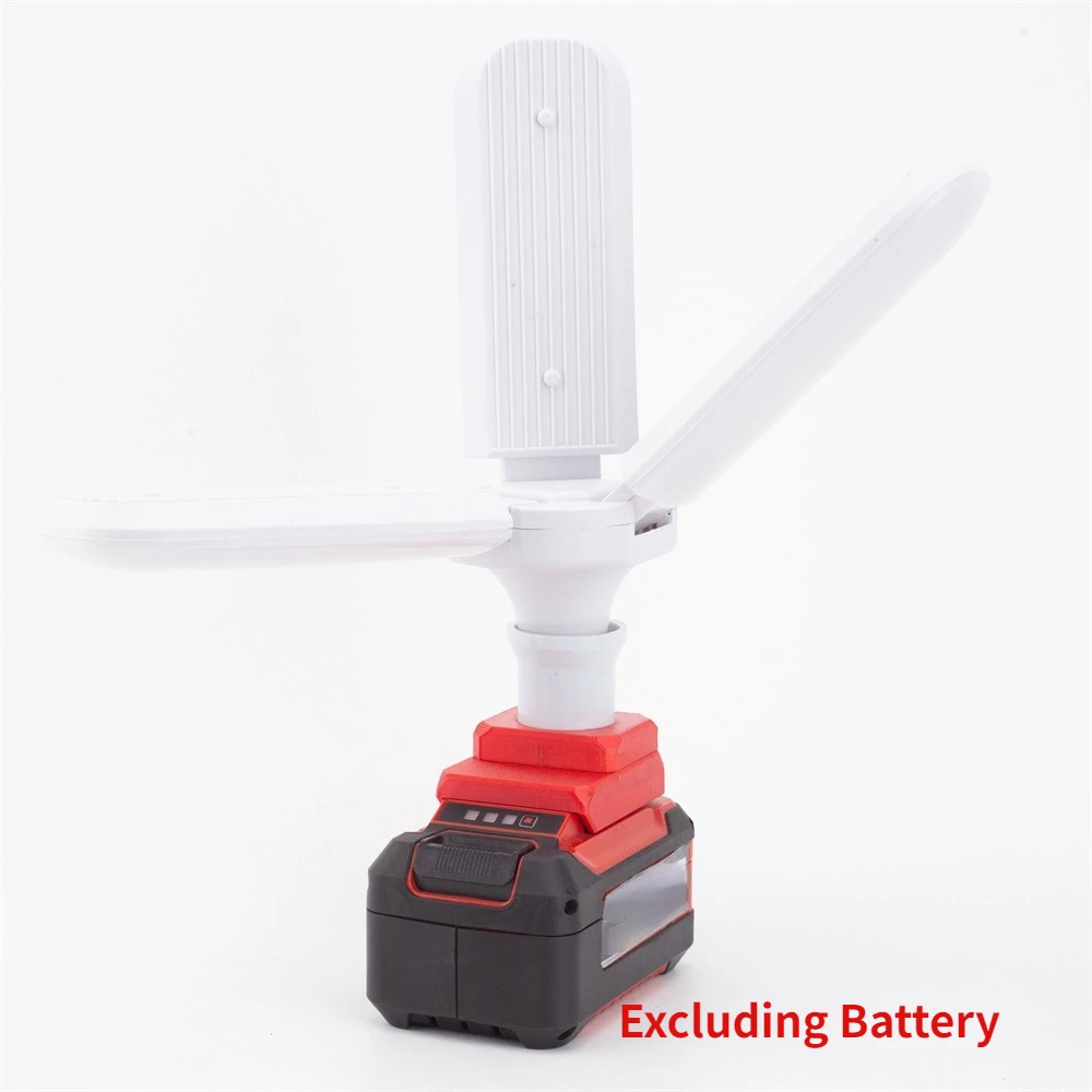 For Ozito Einhell Lithium Battery Base Power Supply For Outdoor Household 60W Portable Cordless LED Folding Work Light,