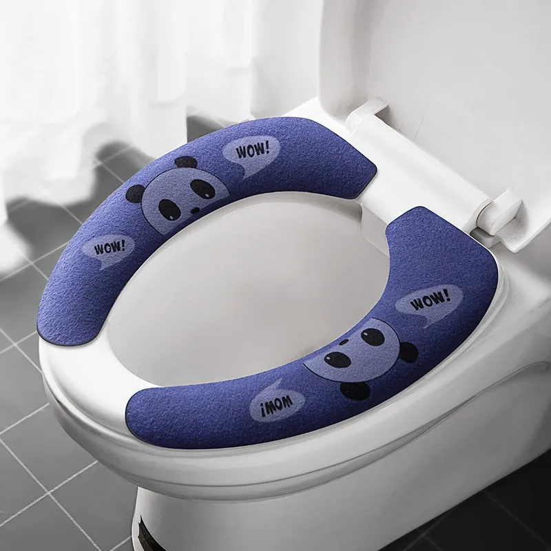 2pcs Random Pattern Toilet Seat Cover