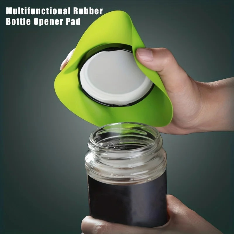1 silicone bottle openers, household effortless bottle opener, multifunctional bottle opener, and insulated cup pad