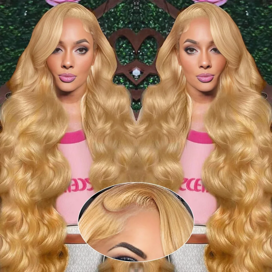 

Honey Blonde Human Hair Wig Body Wave Lace Front Wig 13X6 13x4 Hd Lace Frontal Wig Brazilian Hair 220 Density For Black Women