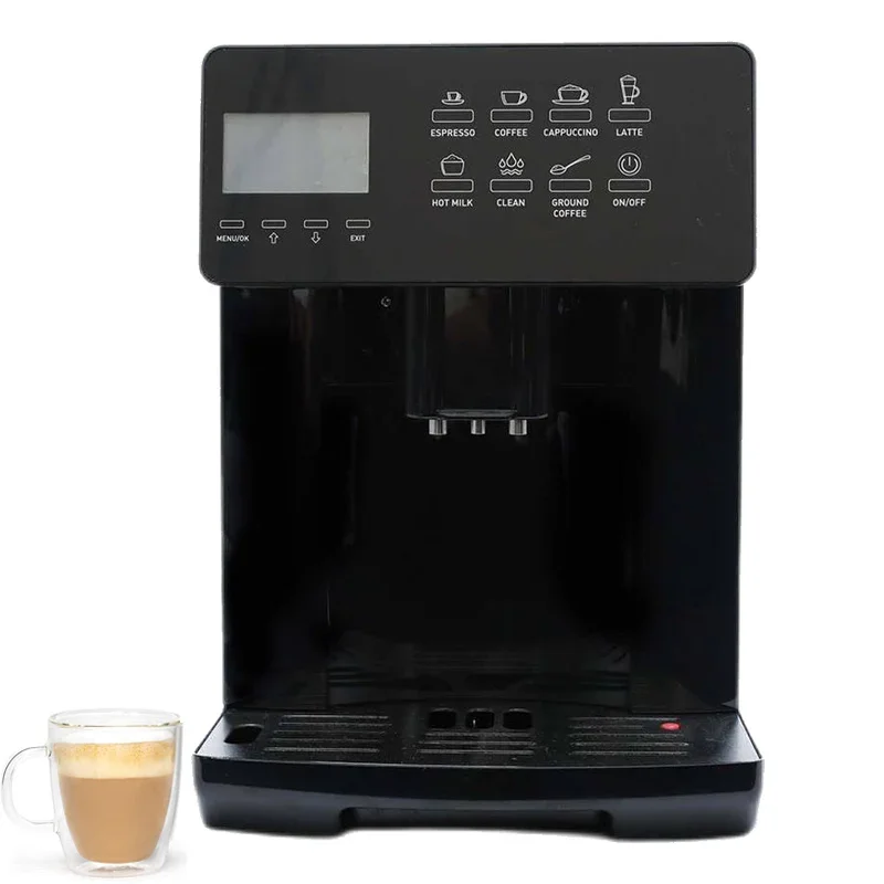 

New Design Touch Screen Panel One Touch Bean to Cup Self-Cleaning Fully Automatic Espresso Coffee Machine