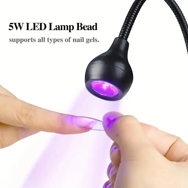 

Nail Lamp LED Portable Nail Dryer With Clip Dryer Lamps NailsLamp For Gel Polish Professional Nails Art Tools Home Salon Manicur