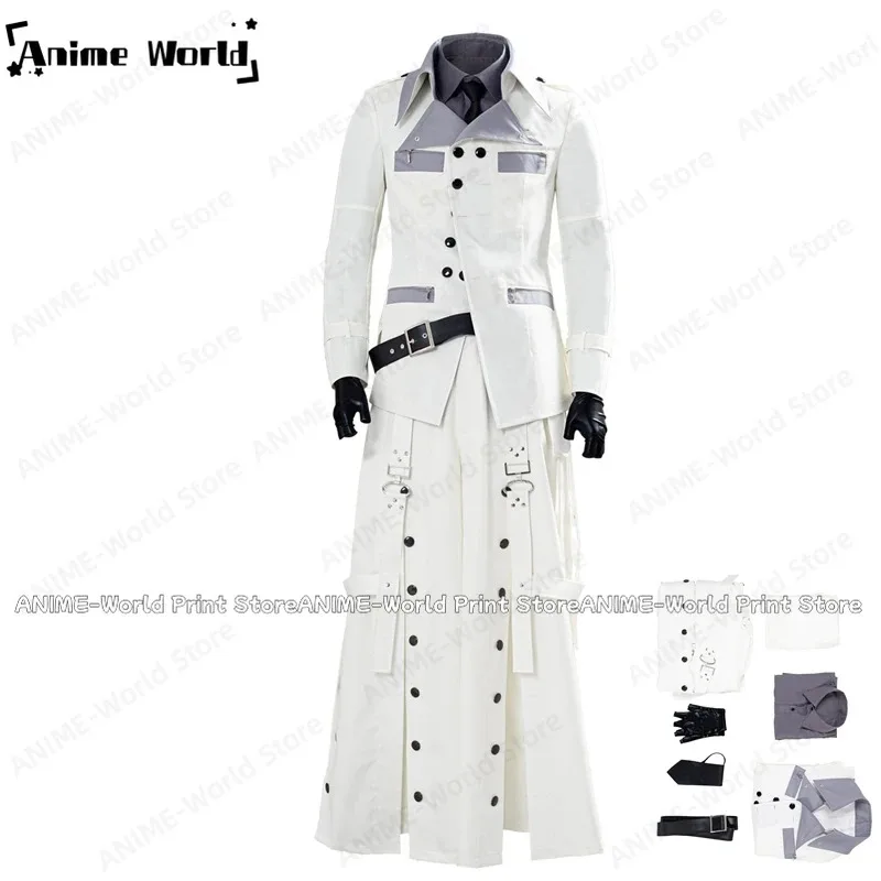 

《Custom 》Game VII Remake Rufus Shinra Shirt Coat Trousers Outfit Cosplay Costume Christmas Halloween Any Sizer,7;k'2.s;9,