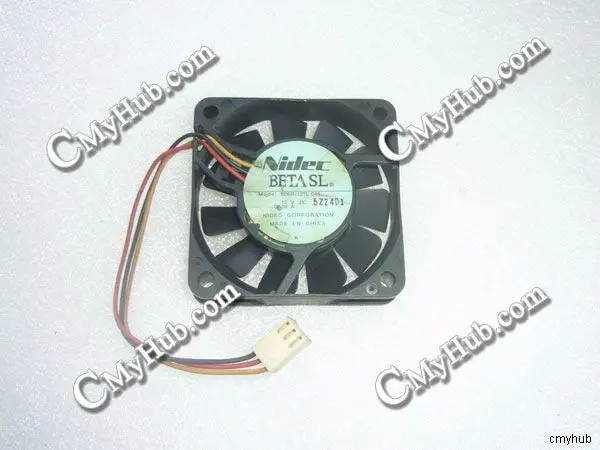 For Nidec D06R-12TL 04A DC12V 0.09A 6015 6CM 60MM 60X60X15MM 3pin Cooling Fan D06R-12TL 04A