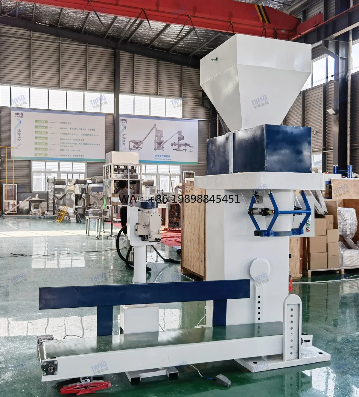 Animal Feed Fish Food Feed Fertilizer Bagging Filling Weighing Packing System 25 kg 50 kg Fully Automatic