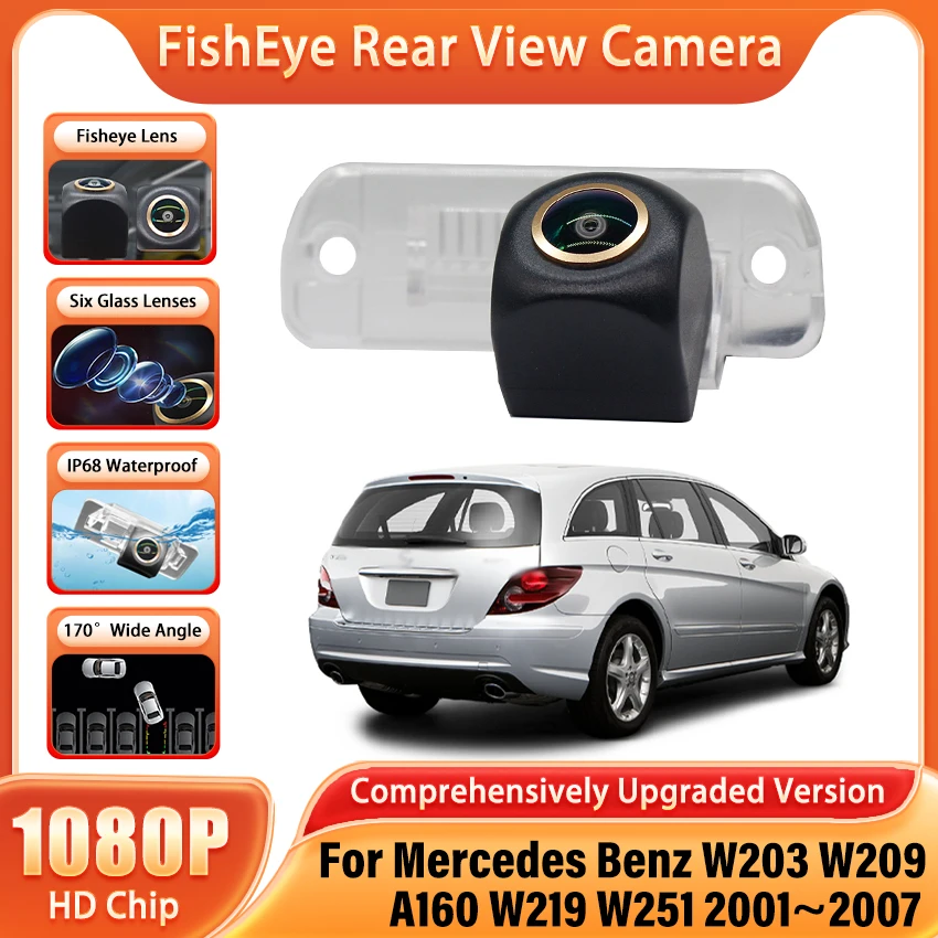 Резервная камера заднего вида для Mercedes Benz W203 W209 A160 W219 W251 2001 ~ 2007 ночного видения HD CCD камера парковочного номерного знака