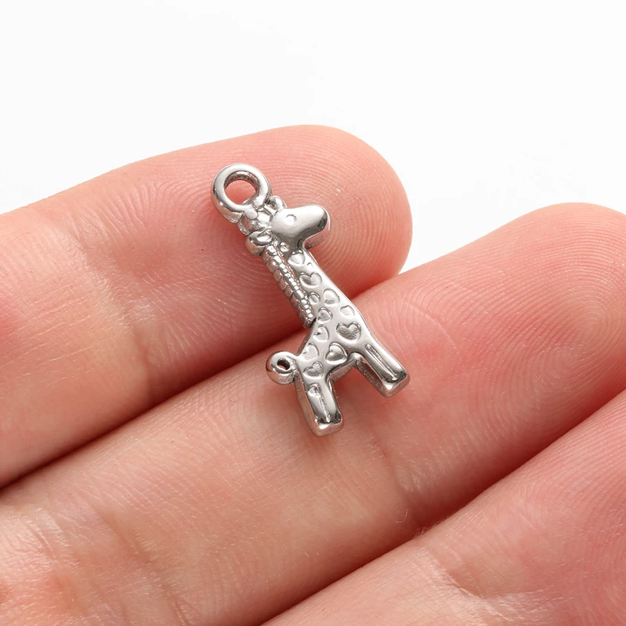 Verschiedene Tieranhänger aus Edelstahl (Gecko, Schmetterling, Pferd) für die Schmuckherstellung, Halsketten, Armbänder, DIY-Zubehör. – Detail 19