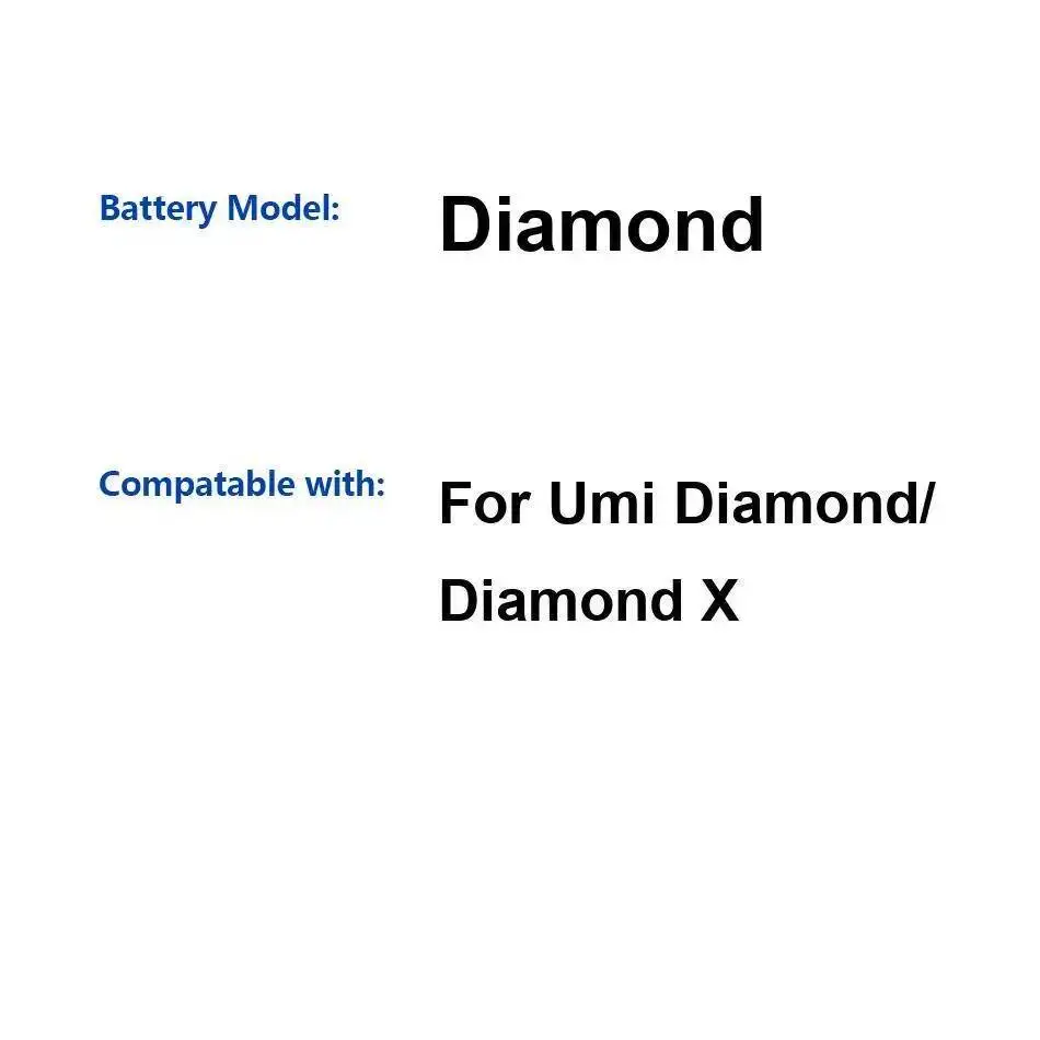 

Mobile Phone Battery High Performance 2650Mah For Umidigi Umi Diamond X Compatibility