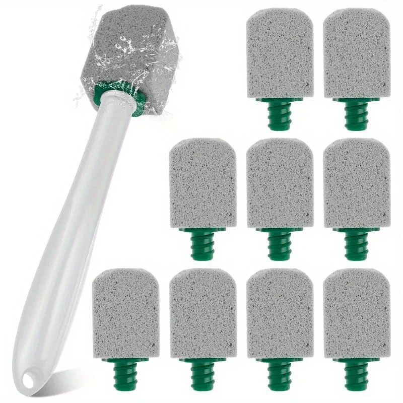 Pumice Cleaning Stone with Handle Pumice Stone for Toilet Bowl Cleaning for Cleaning Toilets Bathtubs Grills Swimming Pools Sink