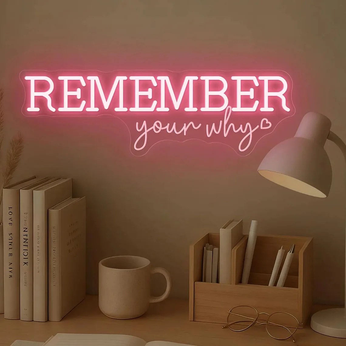 Remember Your Why Neon Sign,Custom Positive Quote LED Neon,Motivational Home Decor,Inspirational Classroom Wall Art Decor