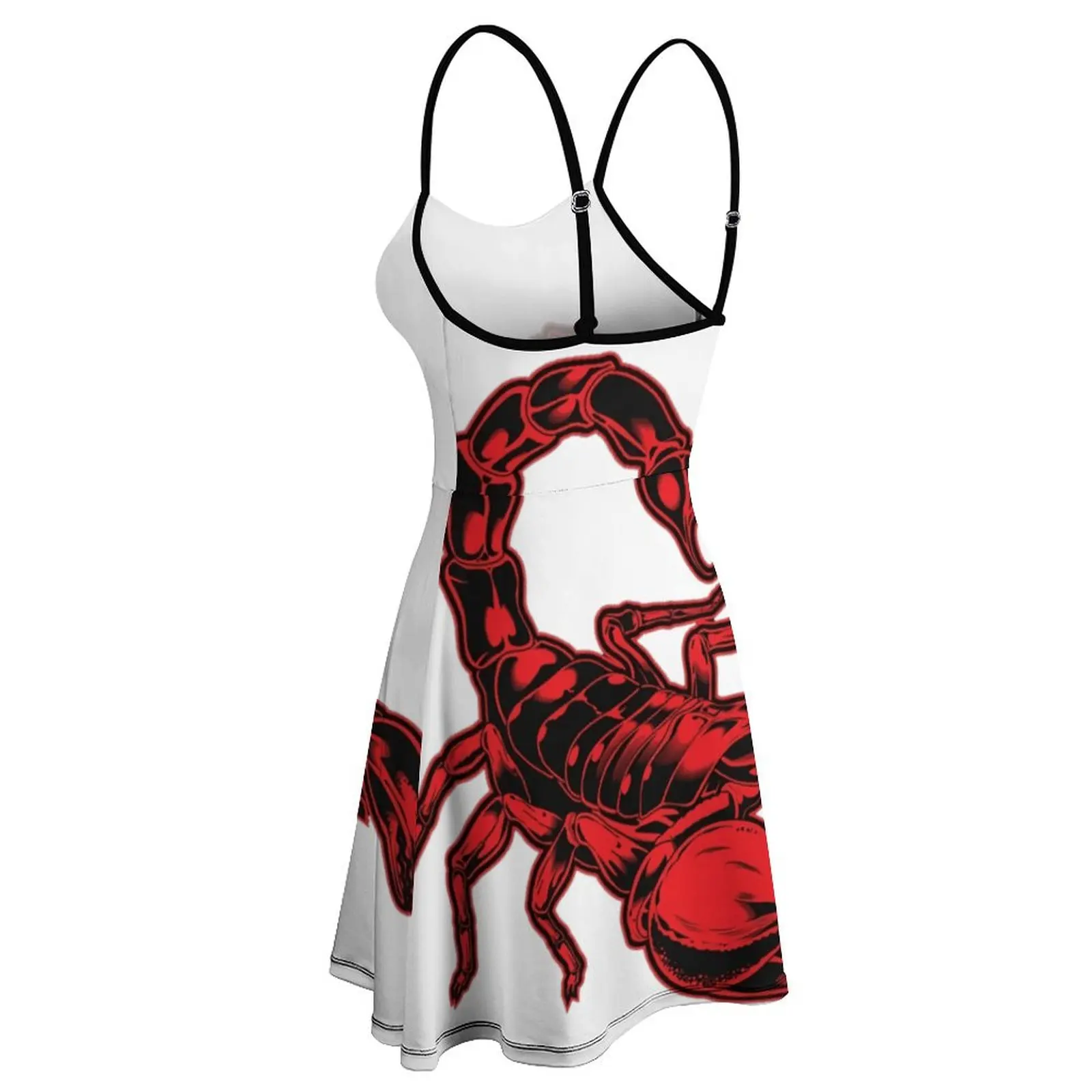 Red Scorpion Insect For Sale Women's Sling Dress Cute Sexy Woman's Clothing Funny Sarcastic  Vacations Suspender Dress