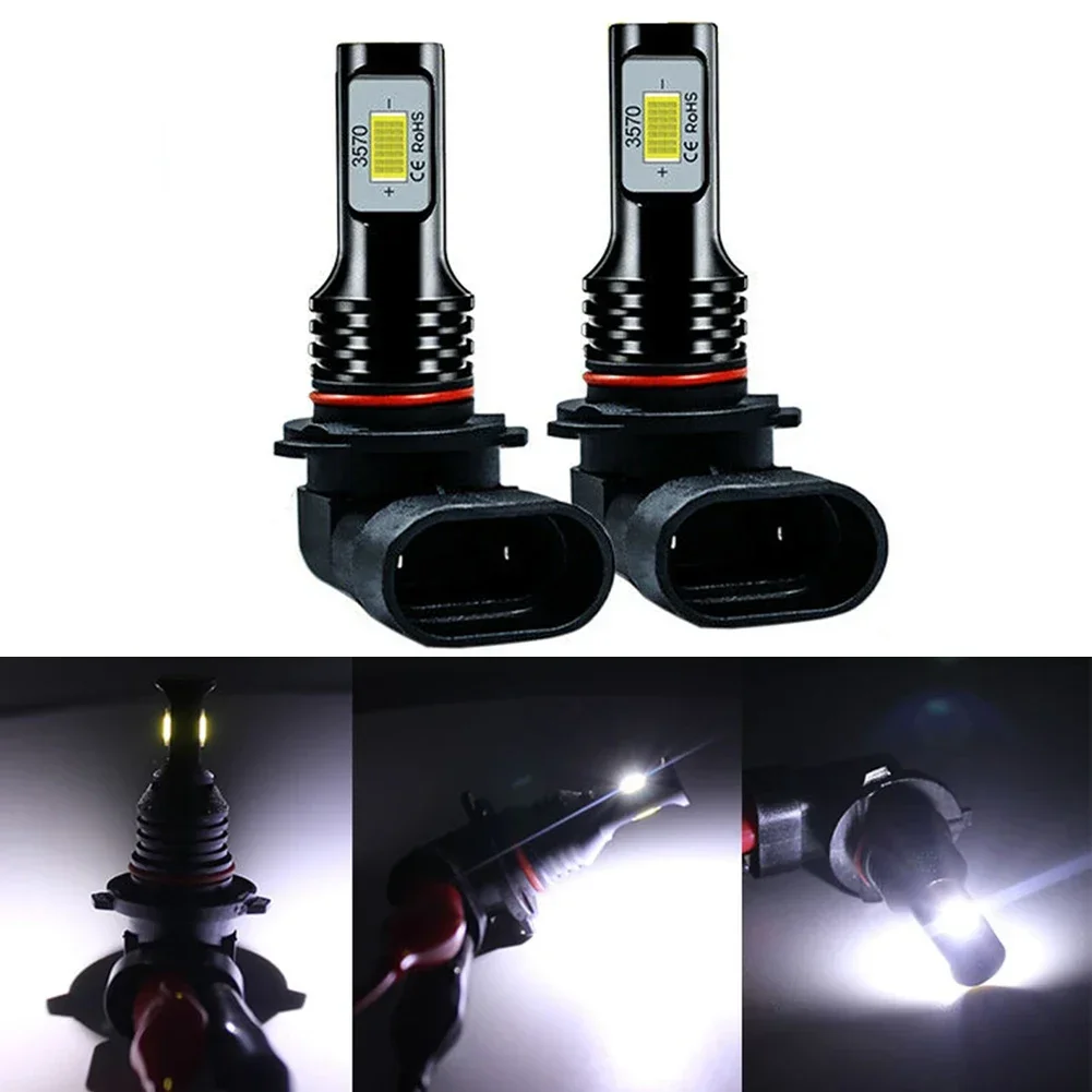 4ชิ้น9005 H11Combo lampu depan LED ชุดหลอดไฟต่ำ12V-24V DC 6500K ไฟหน้าอเนกประสงค์สีขาวสว่างเป็นพิเศษ