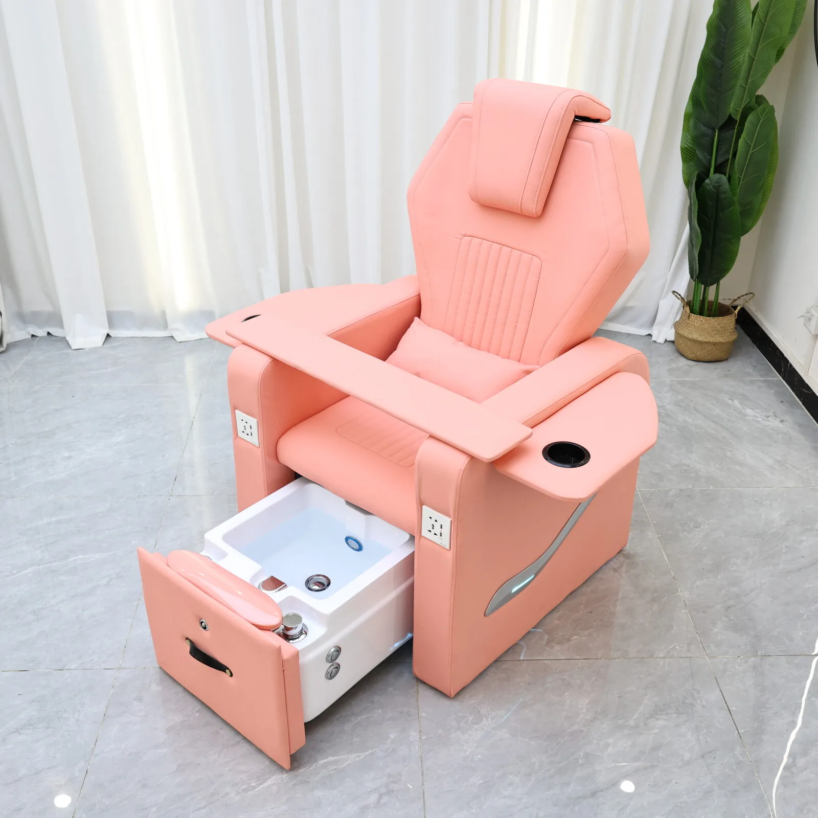 

XinSheng Foot Bath Chair Pedicure Chairs Salon SPA Foot Massage Furniture Electric Back Massage Sofa Couch Lift Type Backrest