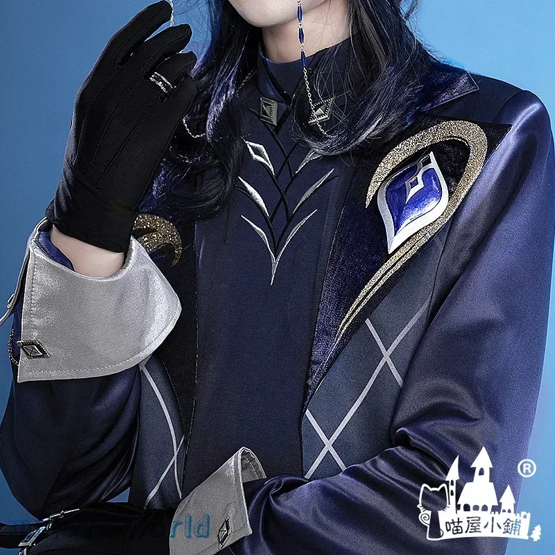 Sky01 Game Genshin Impact Pantalone Cosplay Fatui Regrator Kostuum Pantalone Anime Comic Con Party VerjaardagscadeautjesSd01$