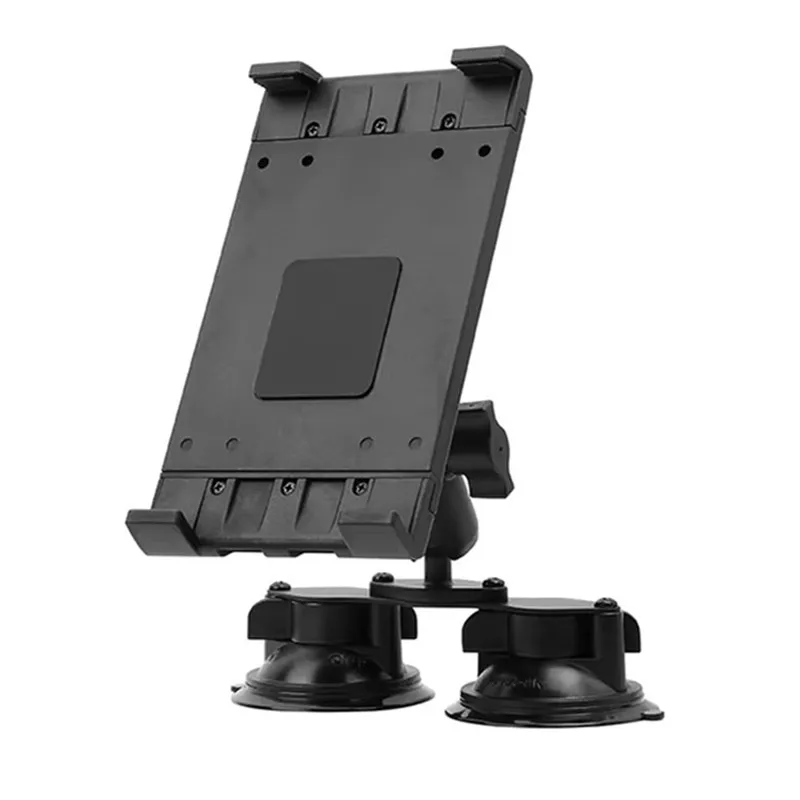 حامل كمبيوتر لوحي للسيارة مقاس 7-11 بوصة مع كرة 1 بوصة يدعم الزجاج الأمامي للسيارات اللوحية