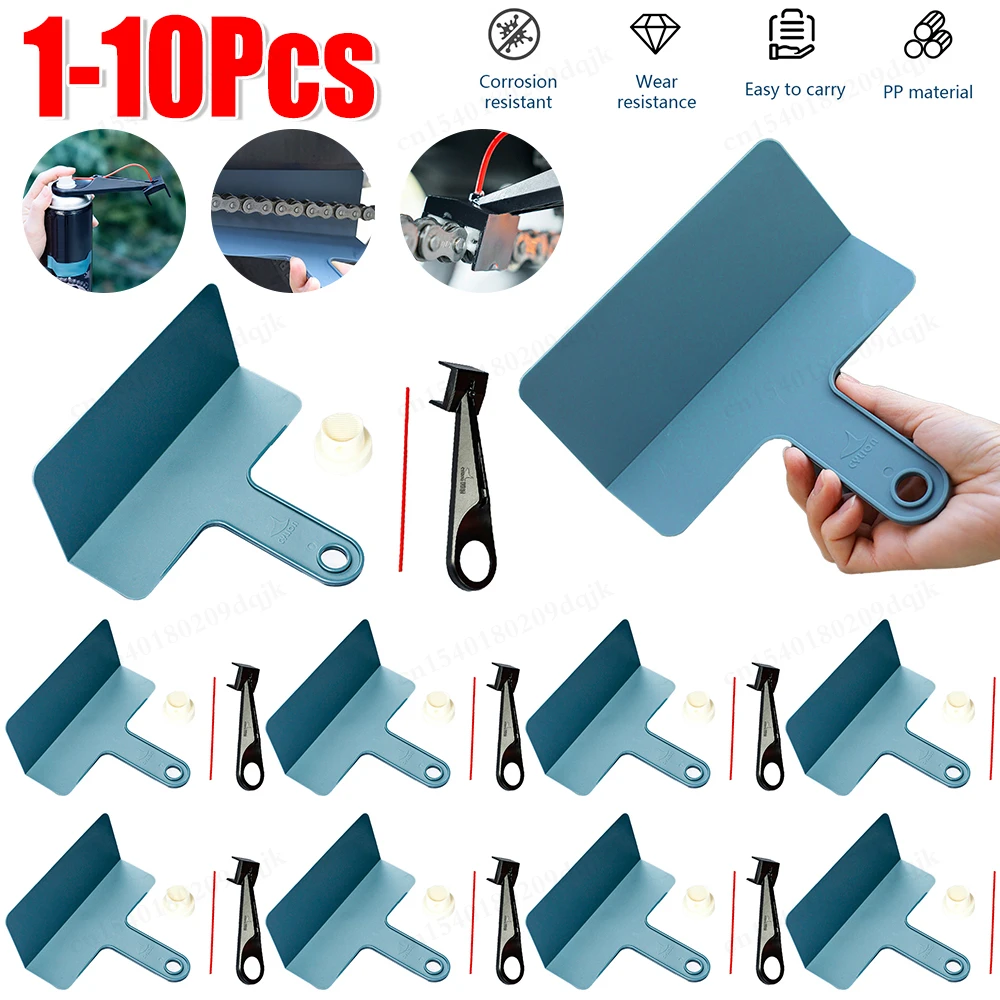 

1-10 шт., масленка для цепи мотоцикла, распылительная шестерня, без беспорядка, восковой очиститель цепи, насадка для смазки цепи, инструмент с брызговиком