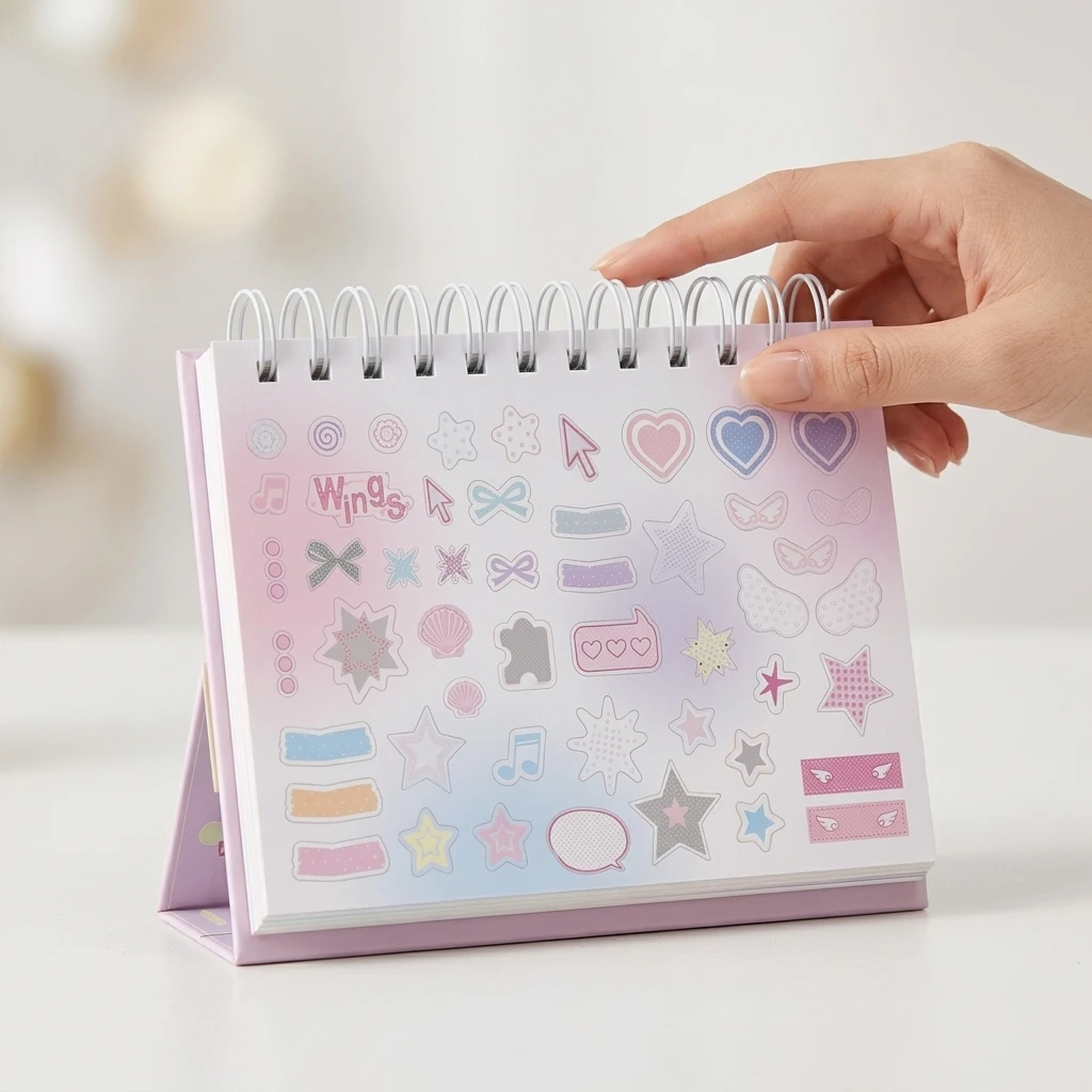 Student Daily Planner Standing Spiral Notebook Efficient Time Management Journal for Study Office Desk Hardcover Organizer